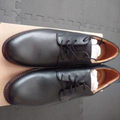 Clarks　Becken Lace 黒レザーシューズ 44のサムネイル