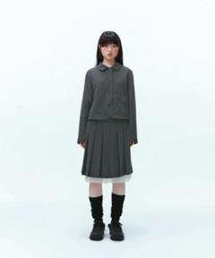 スカート coyseio DOUBLE WAISTED PLEATS SKIRT 540478de3bbe0f4444bfd1e1158351