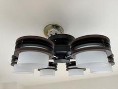 ダイコー　クラシック LED5灯シャンデリア ブラウン(～8畳)　未使用・新品 楽天市場】シャンデリア アンティーク led 電球色 フィラメント