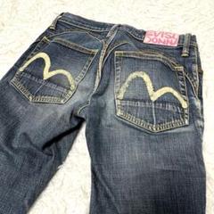 evisu ビッグカモメ フレア EVISU DONNA エヴィス ビックカモメ フレア ブーツカット 28サイズ