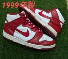 Nike Dunk Hi LE "White/Varsity Red"1999
