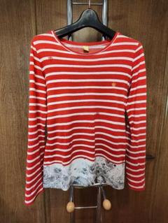 Paul Smith 赤と白のストライプ長袖Tシャツ