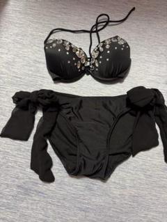 ブラックビジュー付き水着 GRL