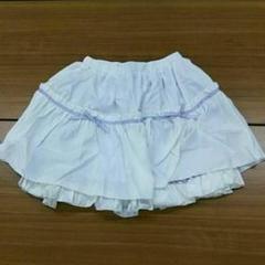 ❤夢展望☆リバーシブルスカート☆size:LL☆color:ホワイト×ラベンダー
