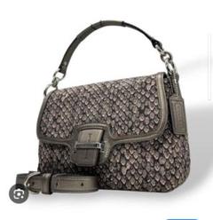 【蛇柄】COACH コーチ パイソン柄 2WAY ハンドバッグのサムネイル