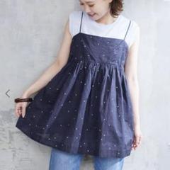 slobe iena ドットキャミワンピ　ビスチェ slobe iena ドットキャミワンピ ビスチェ - メルカリ