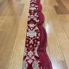 新品　ネオプリンセス　金華山　フロントフリルカーテン　デコトラ　レトロ 金華山 新格子 紫パープル フロントフリルカーテン デコトラ