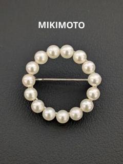 【極美品】MIKIMOTOミキモト 真珠パールブローチ　冠婚葬祭 楽天市場】ミキモト 花束 パール 真珠 ブローチ シルバー