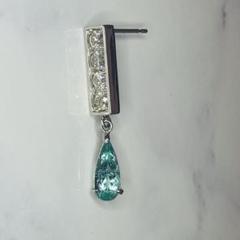 パライバトルマリン0.785ct ピアス D0.45ct