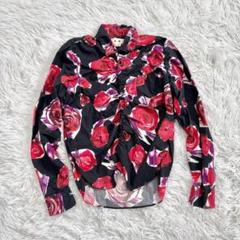 品質が マルニ MARNI 長袖 上白石萌音 バラ花柄 ローズ 薔薇 シャツ トップス