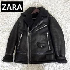 大幅値下げしました‼️ZARAムートンボアジャケット 美品 ZARA ムートン ボア ジャケット デニム S（☆ドイツ発*ZARA