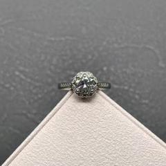 K18 金 H1.00CT 0.02CT 刻印入り天然ダイヤモンドリング11