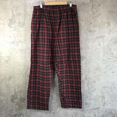 az241古着　チェックパンツ　パジャマパンツ　赤　黒　緑　白　90s Y2K