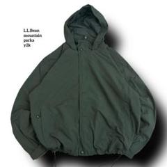 LLBeanエルエルビーンマウンテンパーカーy2kカーキメンズXLテック刺繍ロゴ LLBeanエルエルビーンマウンテンパーカーy2kカーキメンズXL