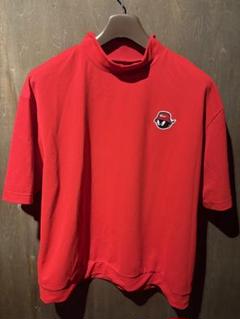 WAAC メンズ モックネックシャツ レッド