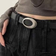 Future Archive 黒 レザー スタッズベルト BEAMS（ビームス）FUTURE ARCHIVE / STUDS BELT（ファッション