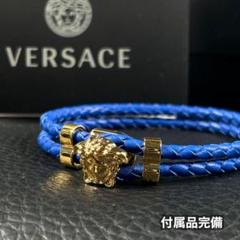 レザー ブレスレット メドゥーサ ブラック,ゴールド | VERSACE JP