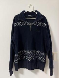 90s USA製 雪柄 POLO RALPH LAUREN フリース