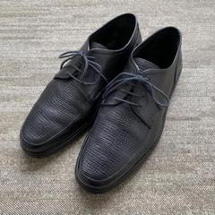 【美品】 BALLY バリー　メンズ革靴　リザード　25.5㎝ 未使用】BALLY 革靴 25.5 ブラウン