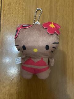 ハローキティ キーホルダー　日焼けギャル