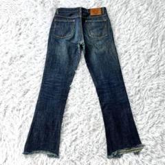日本製 KINKY ヒステリックグラマー ブーツカット デニムパンツ リペア加工 ブランド古着】KINKY JEANS デニムパンツ パッチワーク 切替