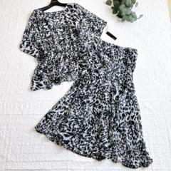 新品タグ付✨ スペッチオ セットアップ シフォン レオパード ロングスカート