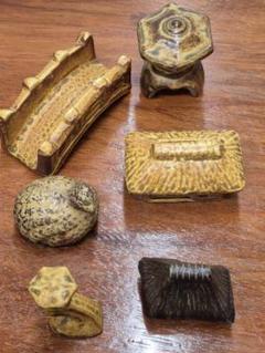 西池昭彦　ウズラ 陶の置物　鶉置物 西池昭彦ウズラ 陶の置物鶉置物