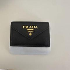 ▶︎sk プラダPRADA サフィアーノメタルネロ汚れ使用感有り