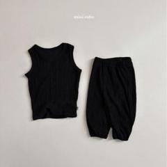 韓国子供服　タンクトップ　minirobe セットアップ　美品