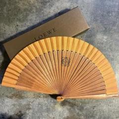 未使用品【ロエベ】扇子 LOEWE 木製扇子 ロエベ アバニコ オレンジ - メルカリ