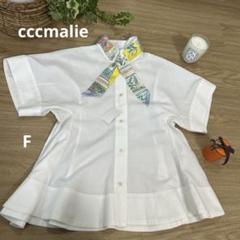 シーマリーcccmalieぺプラムブラウス半袖黒色 - メルカリ