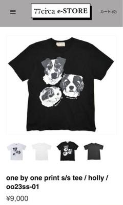 77circa リメイク アシンメトリー オーバープリント Tシャツ 77circa リメイク アシンメトリー オーバープリント Tシャツ