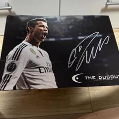 ダグアウト　dugout クリスティアーノ・ロナウド サイン入り　マンU ロナウド直筆サイン入りマンチェスターU22/23ホームユニフォーム
