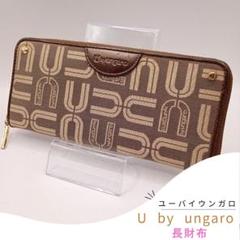 U by Ungaro ユーバイウンガロ ロゴプリント 長財布