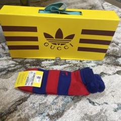 GUCCI【メンズソックス26〜28㎝/2足セット】 GUCCI グッチ 靴下 メンズ ソックス 新品 GG柄 ブルー 26〜28cm