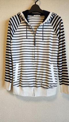 STYLE ME レディース ジップアップパーカー ボーダー Mサイズ