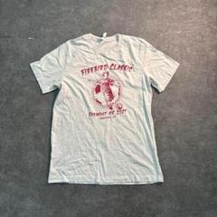 7SM2【CANVAS】フロントプリントTシャツ　L コットン　レディース