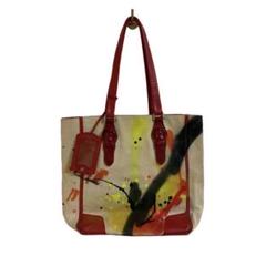 ミハラヤスヒロ × ジュンイノウエ レザー × キャンバス トートバッグ