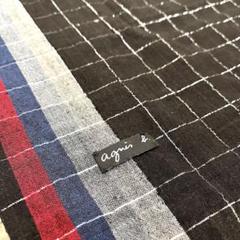 ✨希少柄✨美品✨agnes b. アニエスベー スカーフ ストール フリンジ 綿
