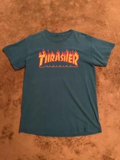 THRASHER magazine ロゴTシャツ ライトブルー 00s~のサムネイル