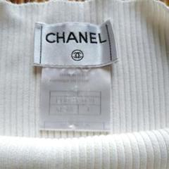 超美品　 CHANEL サマーニット　ホワイト 中古・古着通販】CHANEL (シャネル) ココマークサマーニット