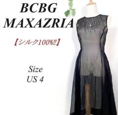 未使用【BCBG MAXAZRIA】2サイズ重ねレースフリルドレスワンピース BCBGホワイトシンプルドレス/山崎みどり - カラードレス