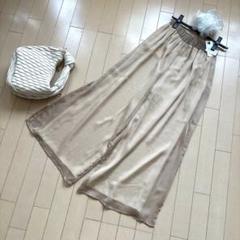 新品☆リラクシーワイドパンツ☆ベージュ☆YAMADAYA☆送料込みのサムネイル