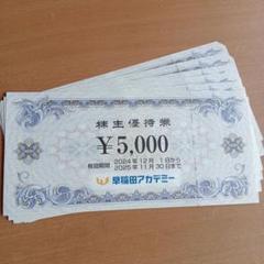 早稲田アカデミー　株主優待券 早稲田アカデミー 株主優待券 10000円分