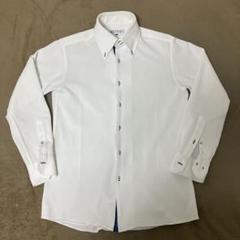 【美品】HIROKO KOSHINO鹿子　長袖ワイシャツ　白　Mのサムネイル