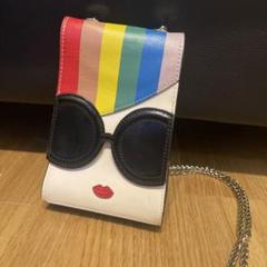alice + olivia ステイシー　サングラスデザイン ウォレットバッグ Alice + Olivia New Stace Face Trunk Satchel w/ Tags - Black