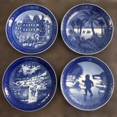 ロイヤルコペンハーゲン　2003 ミレニアムイヤープレート、フィギュリンセット ロイヤルコペンハーゲン（Royal Copenhagen） イヤープレート