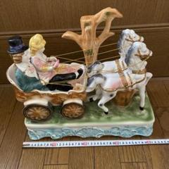 姫馬車　陶器人形 Yahoo!オークション -「馬車」(置物) (インテリア小物)の落札