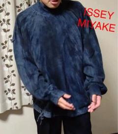 ISSEY MIYAKE MEN ’90代 紺の濃淡の総柄ストリート系tops