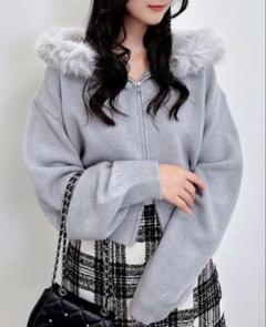 INGNI ファー付ニットパーカーのサムネイル
